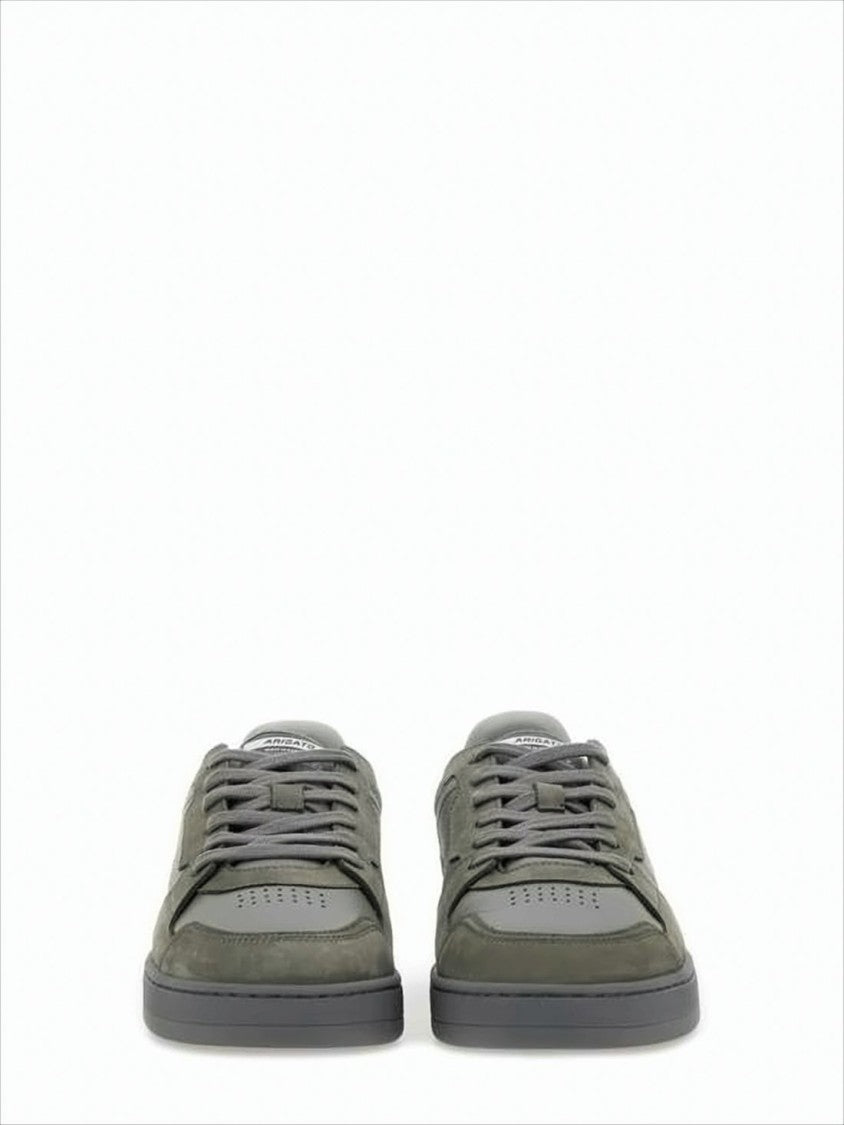 Axel Arigato Olive Green Leather And Suede Low-Top Sneakers