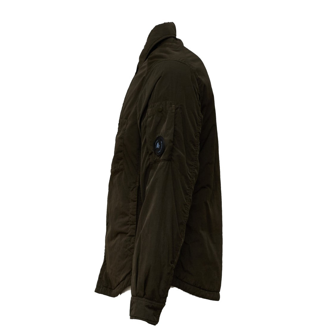 C.P. Company Padded Button Overshirt With Classic Collar And Quilted Details