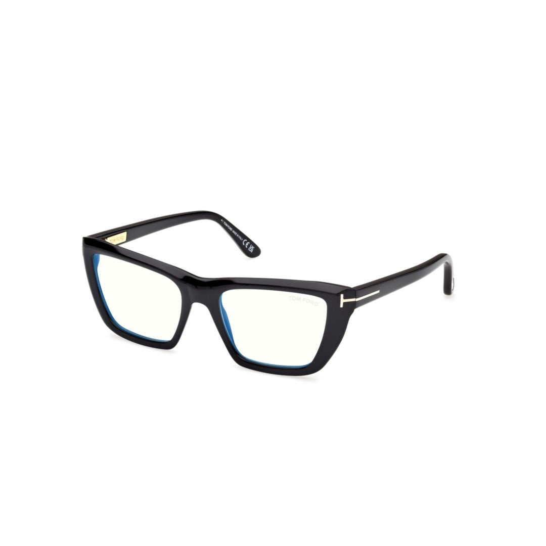 Tom Ford Ft6047-B Rectangular Black Acetate Eyeglasses