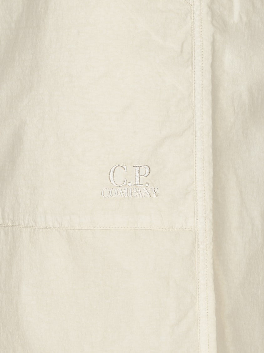C.P. Company Loose-Fitting Nylon Trousers With Wide Leg