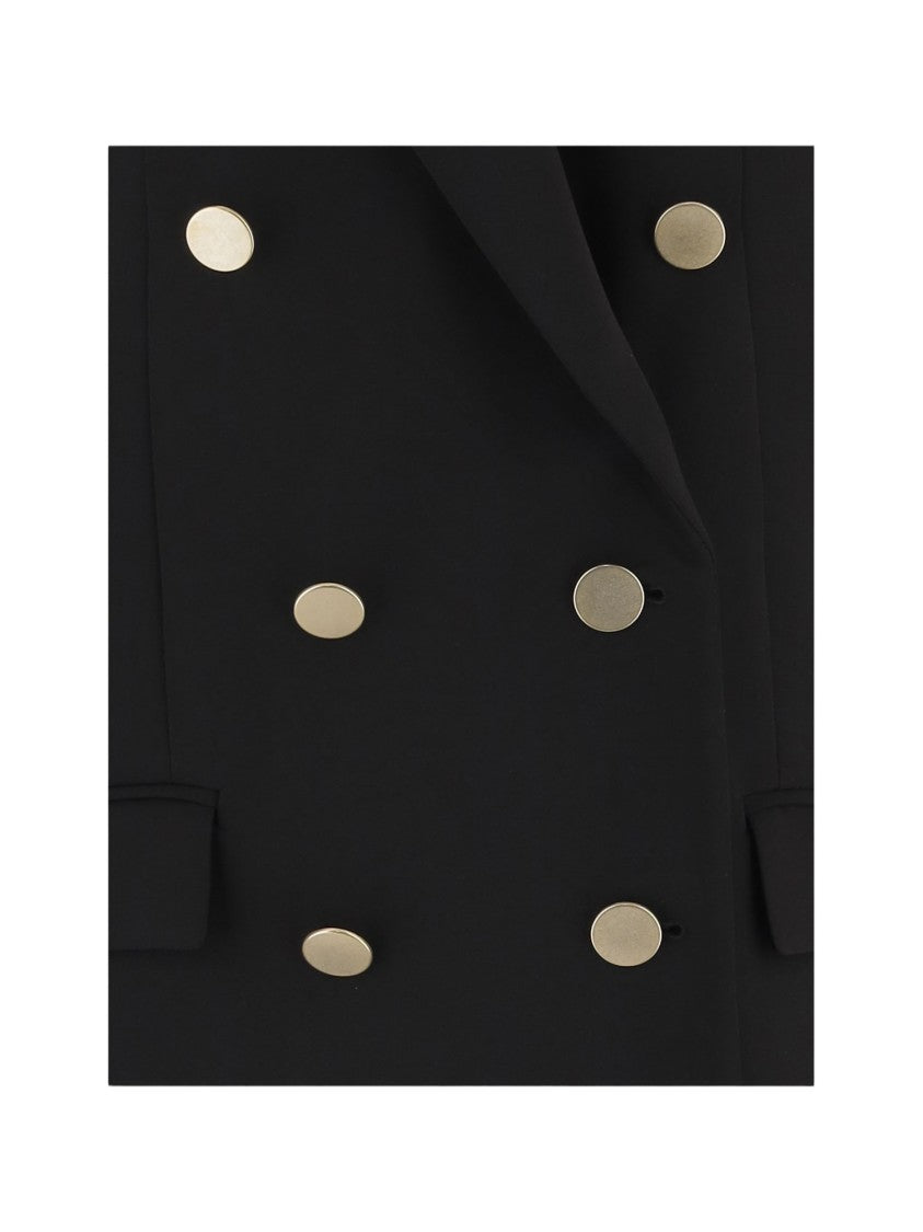 F.It Double-Breasted Stretch Nylon Jacket