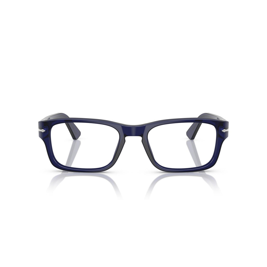Persol 0Po3364v Rectangular Acetate Eyeglass Frames With Silver Accents