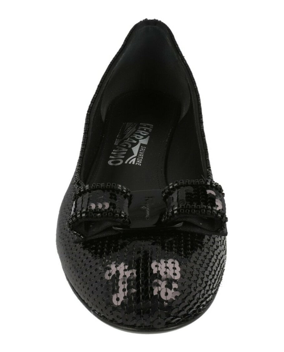 Ferragamo Vara Sequined Pumps