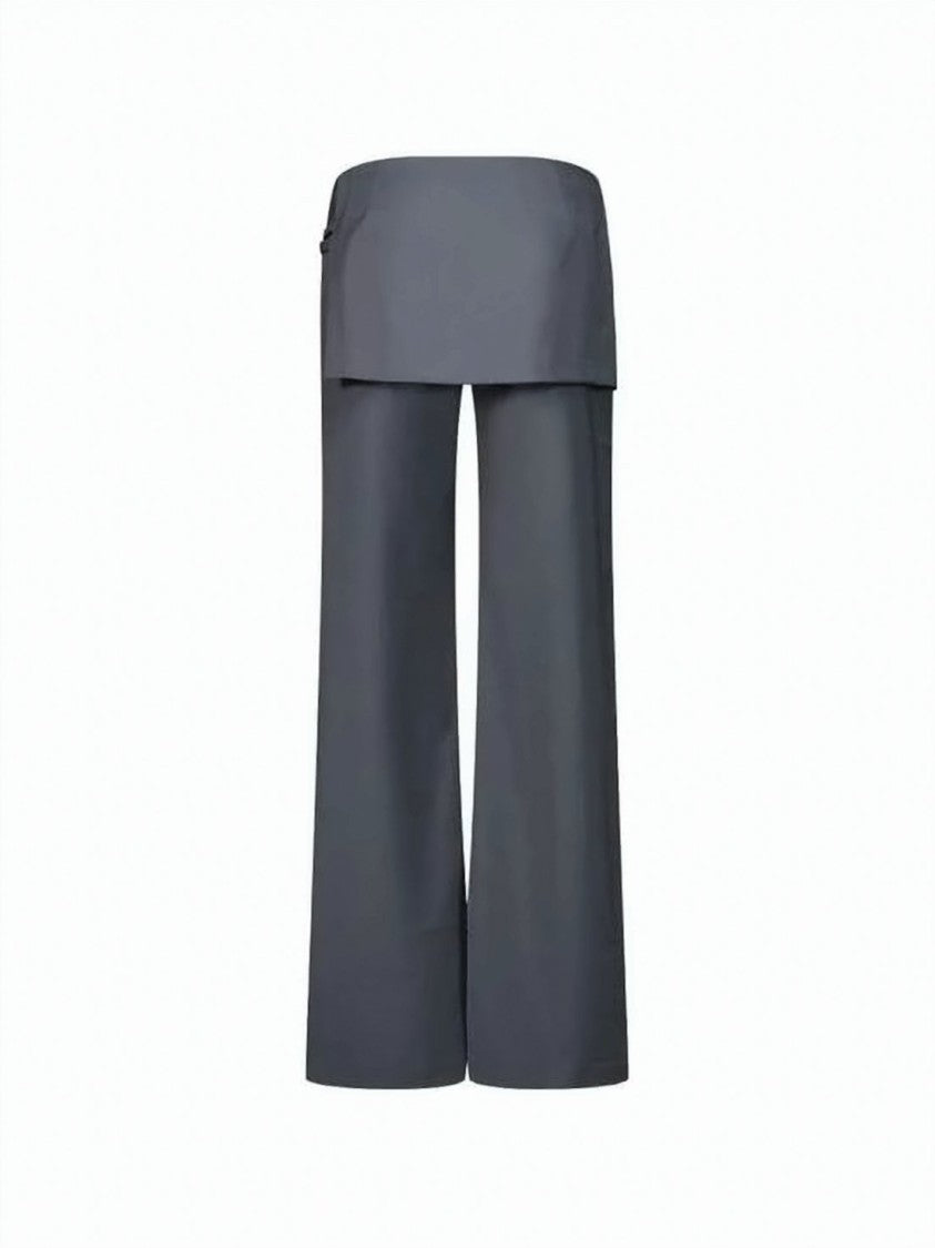Paloma Wool Wide-Leg Suit Pants With Unique Overlay