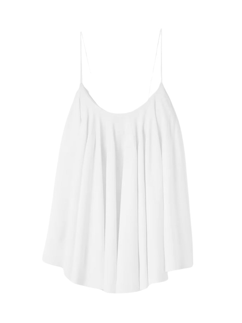 Jacquemus White Delicate Spaghetti Straps Tank Top