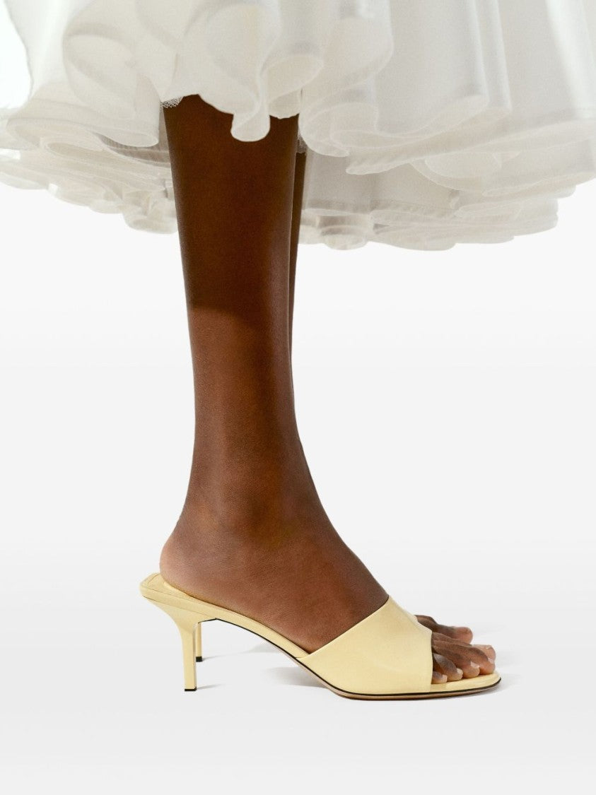 Jacquemus Les Cubisto Yellow Leather Mules