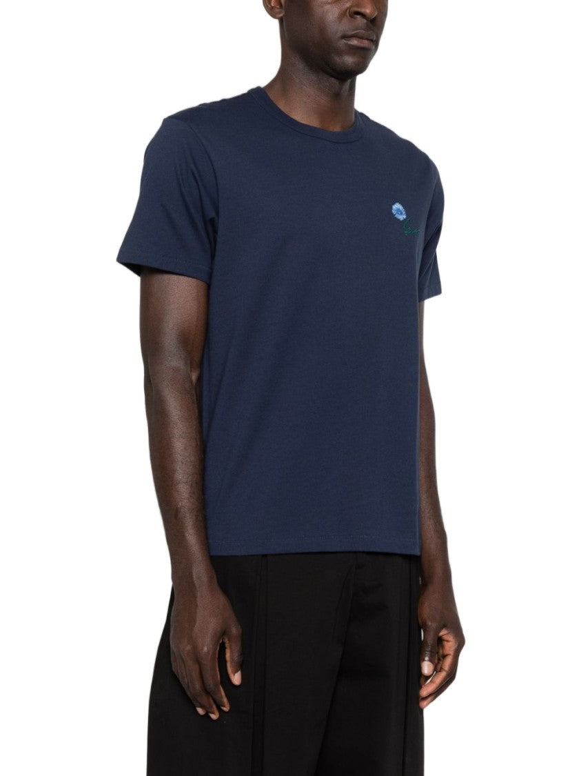 Kenzo White Contrast Trim Round Neck T-Shirt