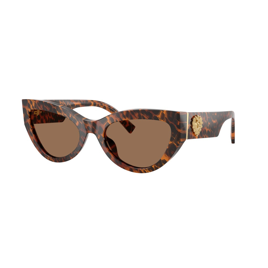 Dolce & Gabbana Bold Cat-Eye Sunglasses With Tortoiseshell Acetate Frame