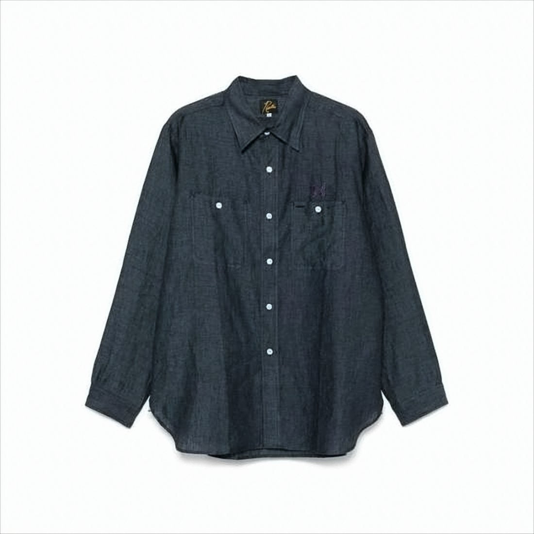 Needles Linen Long-Sleeve Shirt With Classic Collar