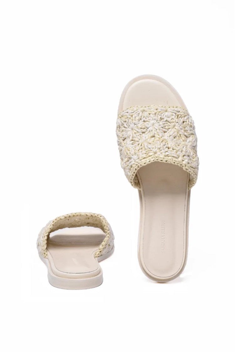 Fabiana Filippi Slide Sandal - White