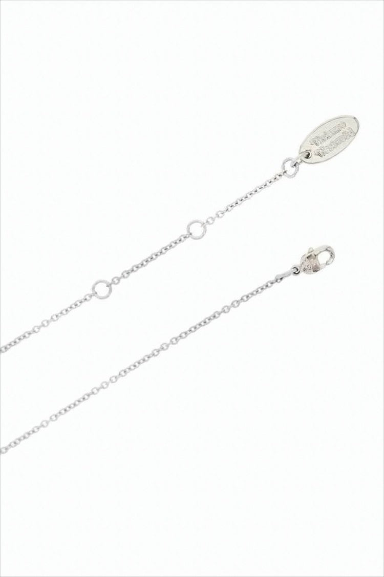 Vivienne Westwood Silver Pendant Necklace With Distinctive Design