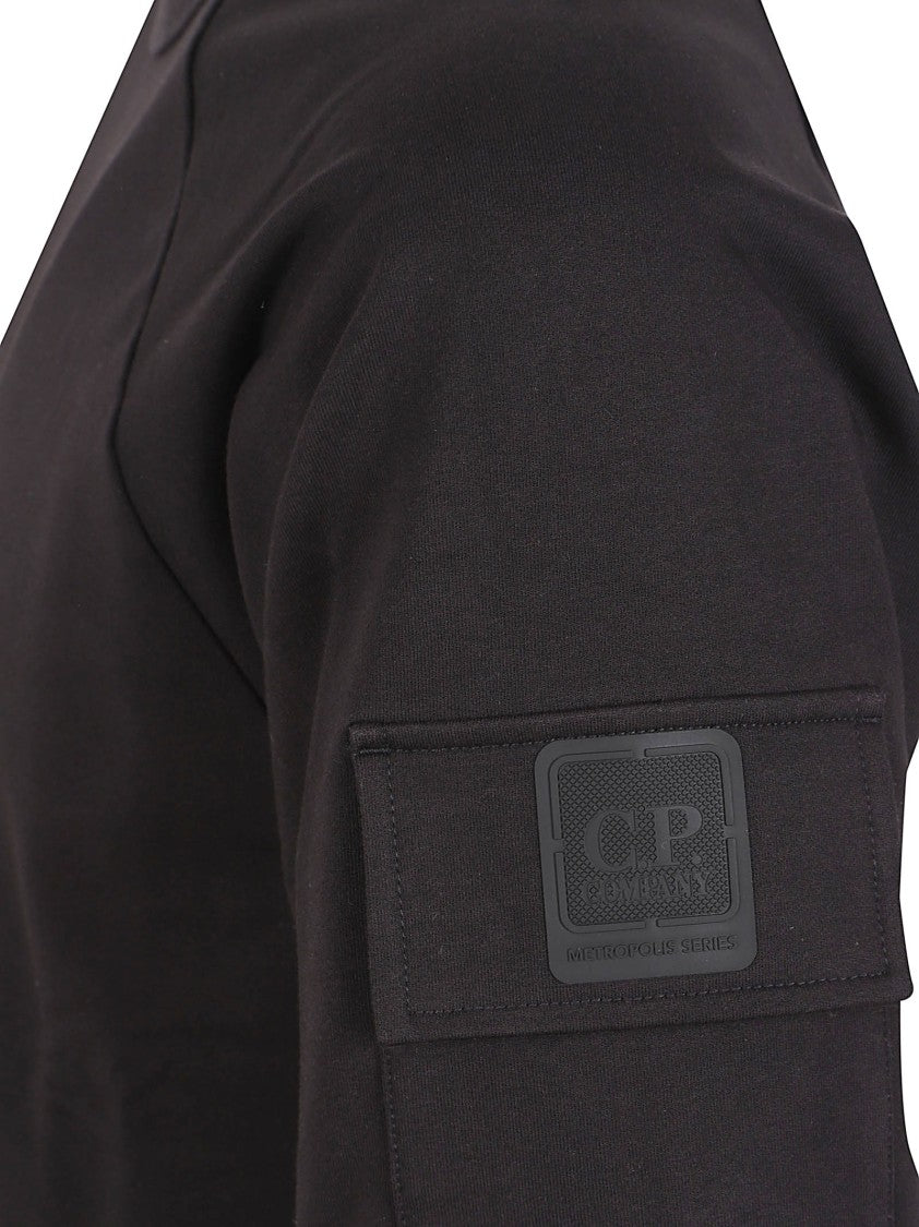 C.P. Company Boxy-Fit Black T-Shirt With Distinctive Patch Pocket