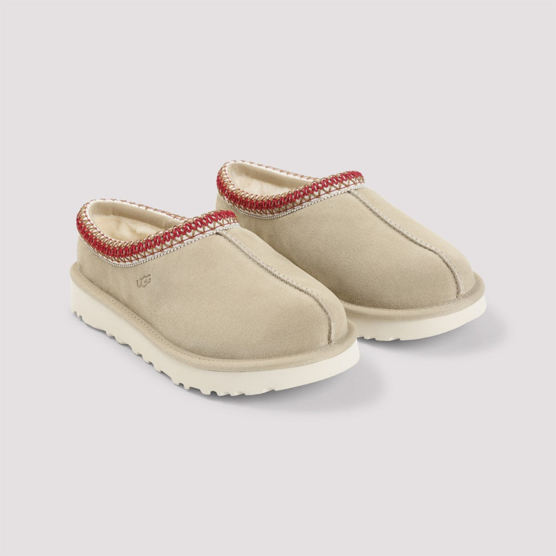 Ugg Suede Slip-On Slippers With Mutton Lining And Lightweight Outsole