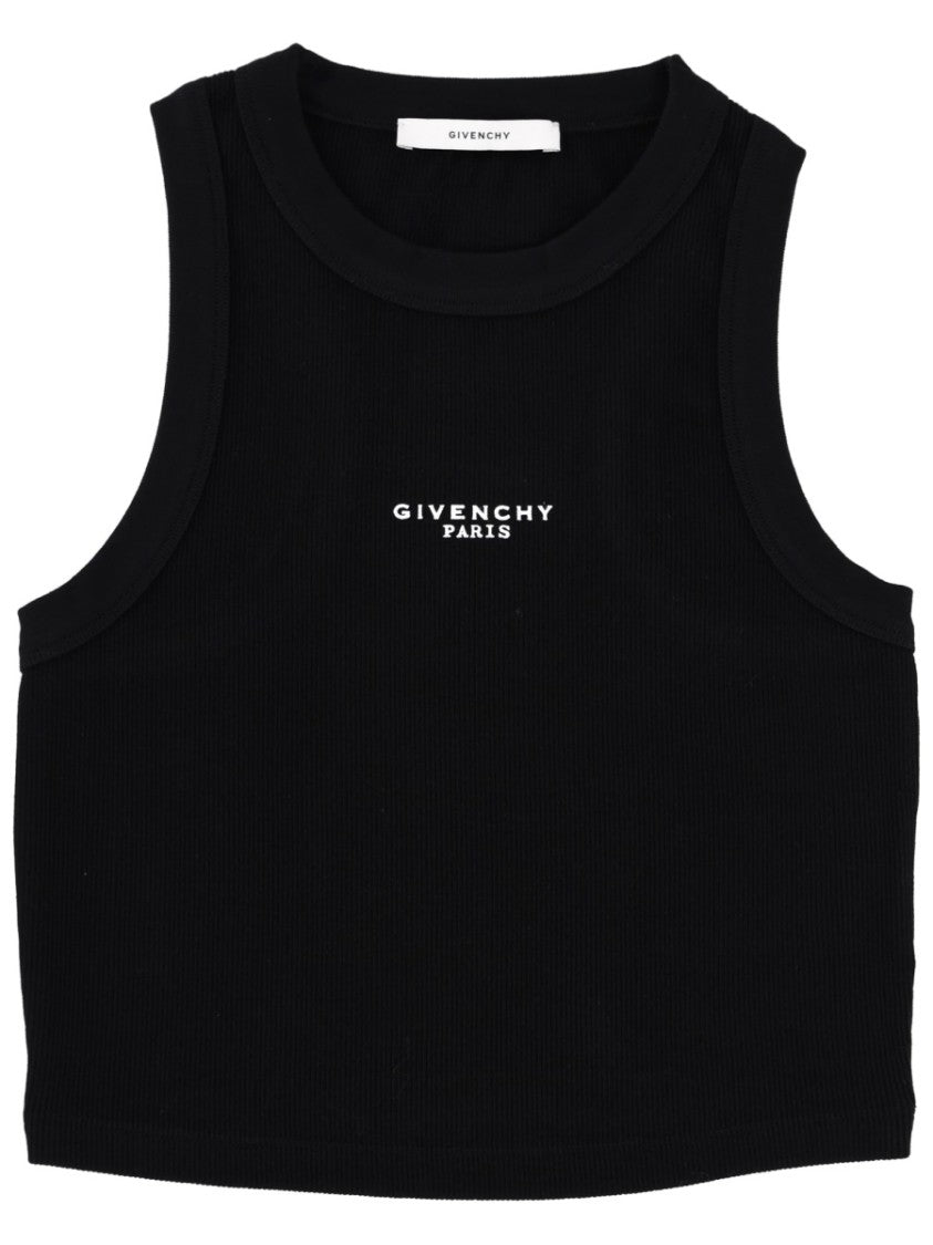 Givenchy Givenchy Ribbed Cut-Out Tank Top