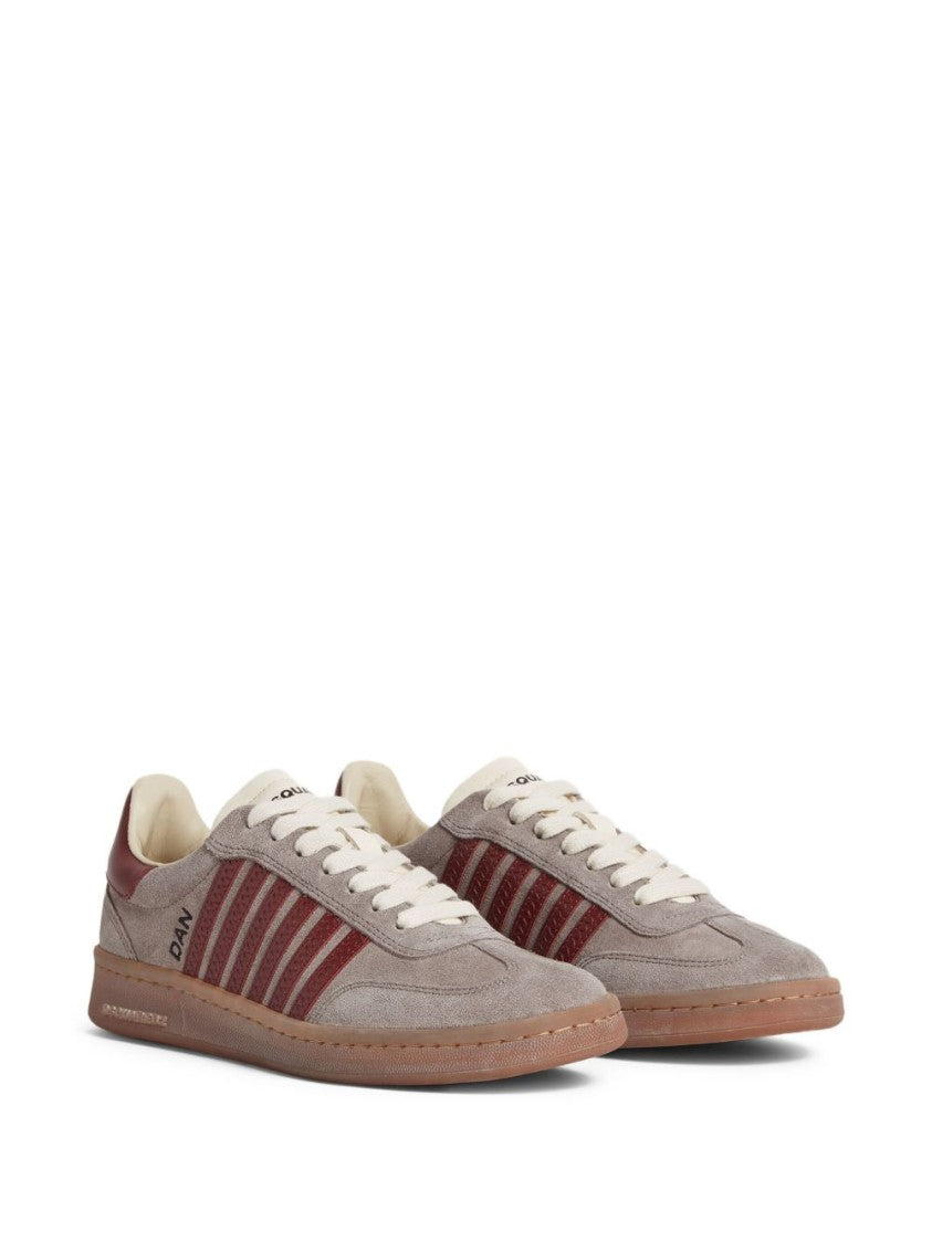 Dsquared2 Low-Top Sneakers With Suede And Leather Accents