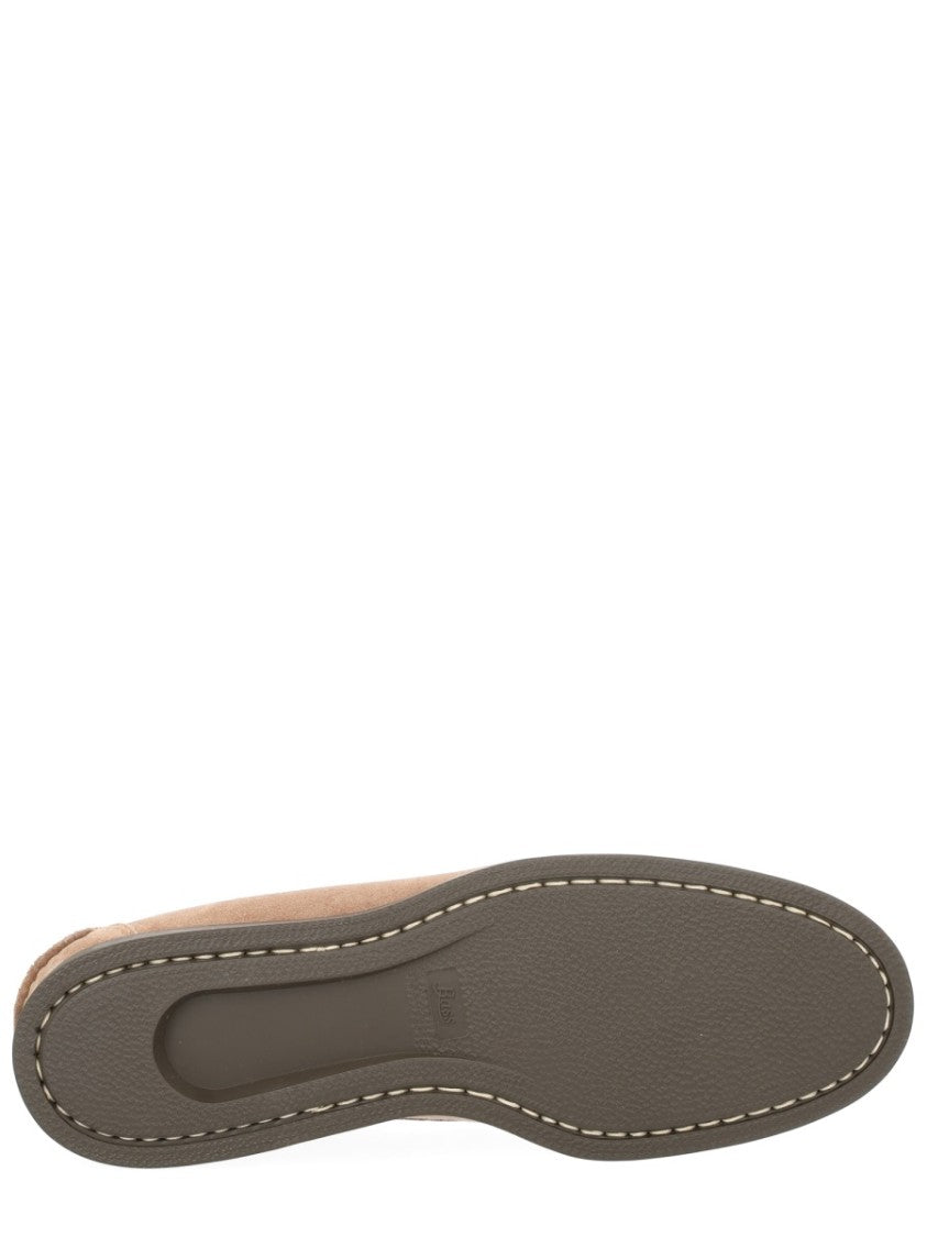 G.H. Bass Warm Tan Suede Lace Bow Moccasin