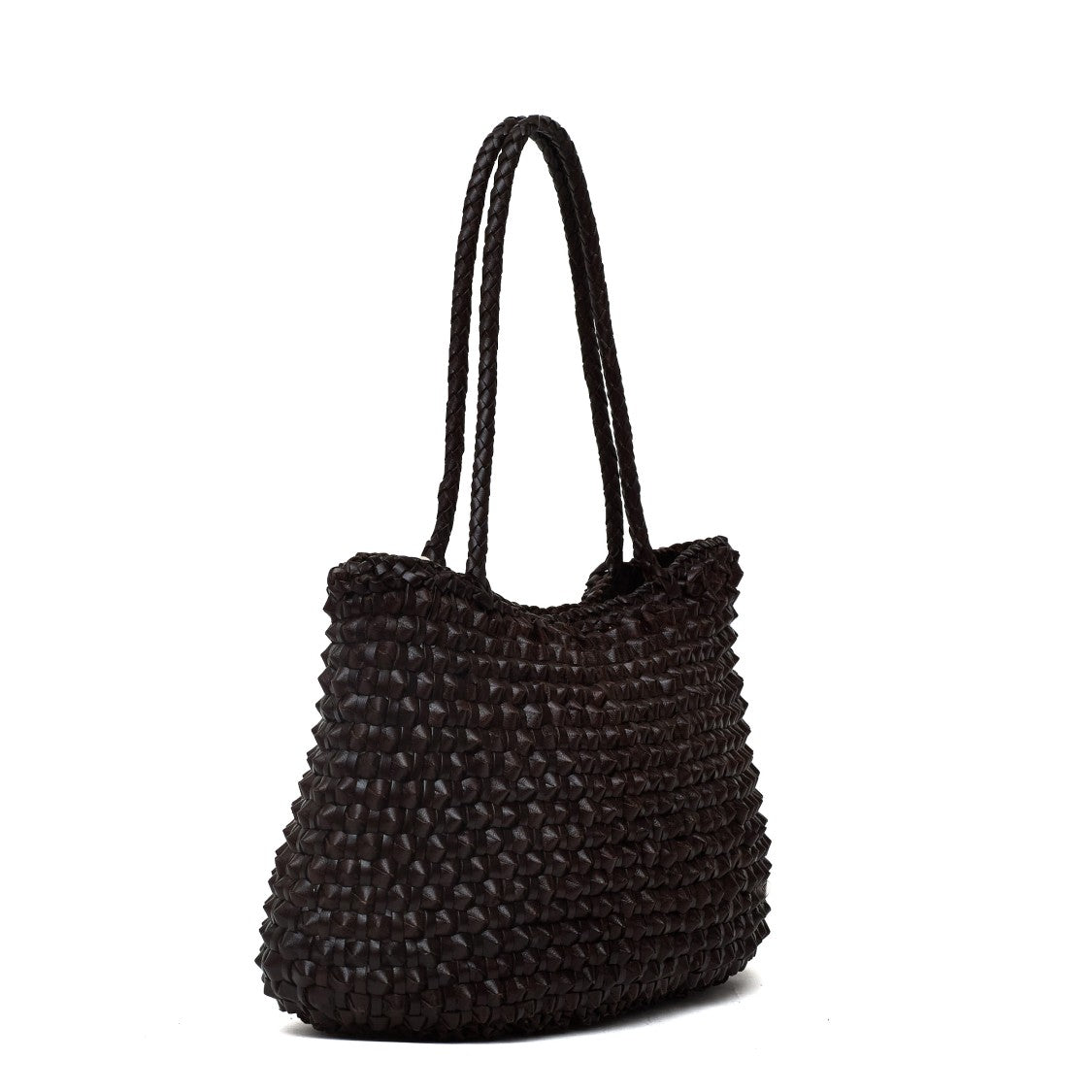 Dragon Diffusion Cactus Weave Handwoven Leather Tote Bag
