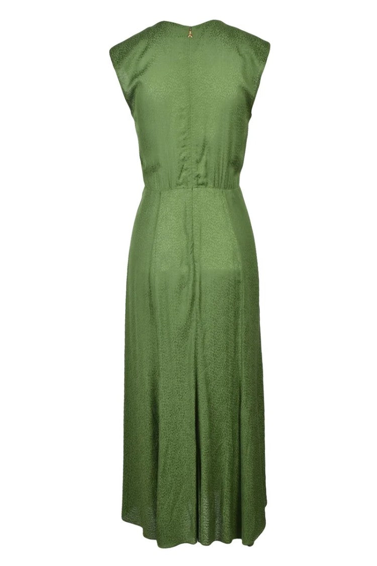 Patrizia Pepe Long Flared Dress - Green
