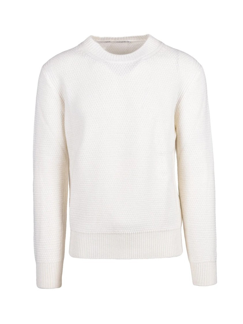 Kangra Classic Crew Neck Sweater In Extrafine Merino Wool