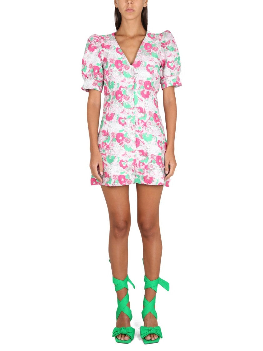 Ganni 3D Jacquard Mini Dress