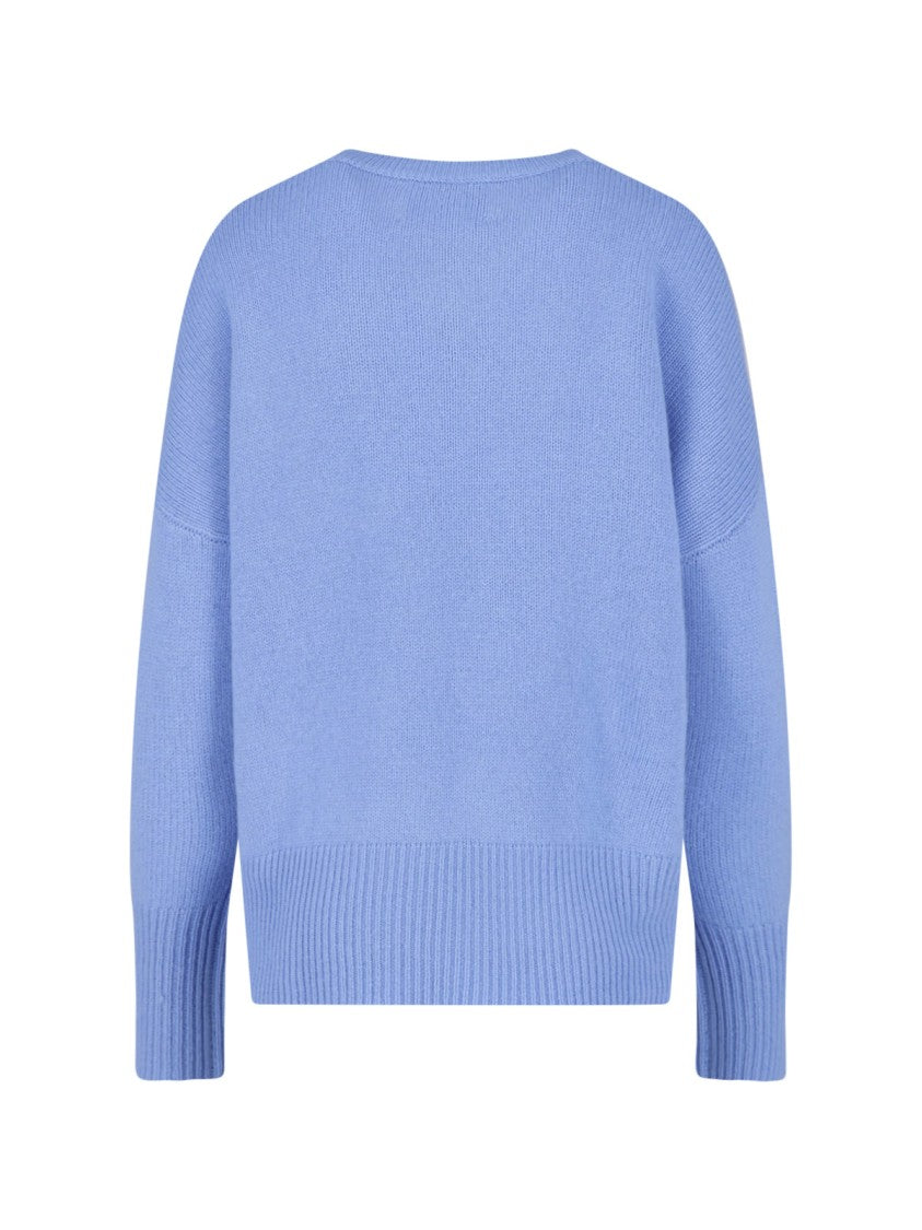 Lisa Yang Relaxed Fit High-Low Ribbed Knit Sweater