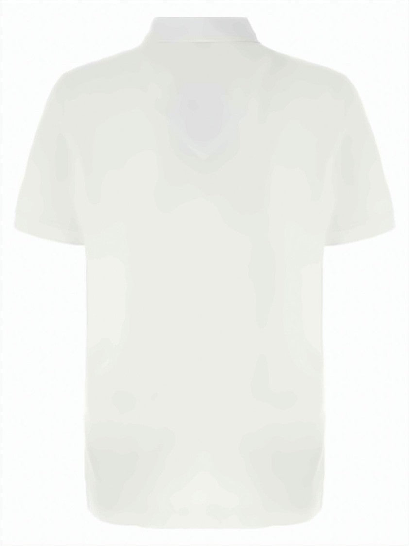 Canada Goose White Short-Sleeve Polo Shirt With Traditional Collar