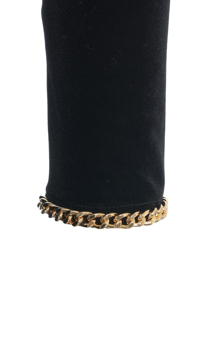 Elisabetta Franchi Long Slim-Fit Dress With Sheer Accents