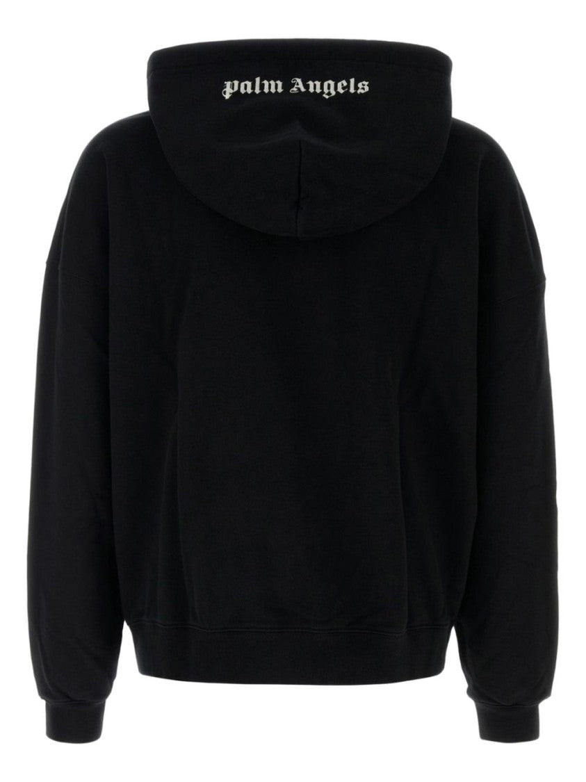 Palm Angels Black Relaxed Fit Hoodie