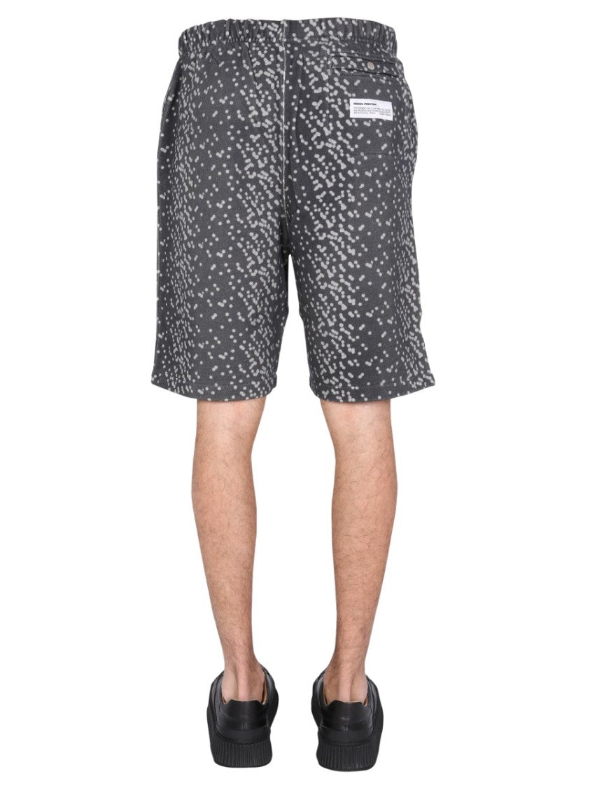 Heron Preston Bermuda Shorts With Front Logo Accents