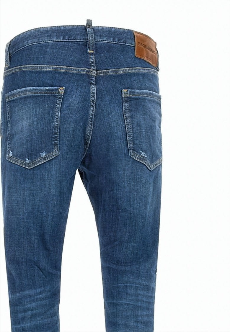Dsquared2 Distressed Denim Pants With Slim Fit