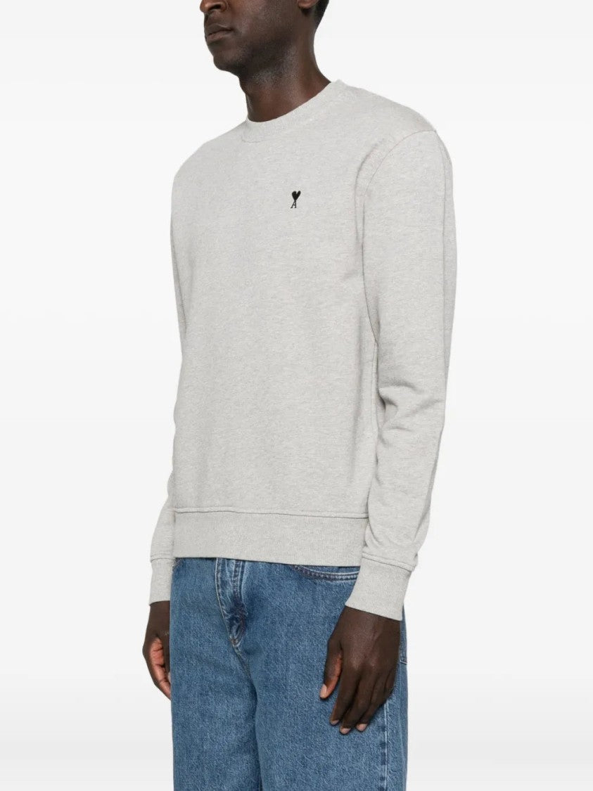 Ami Heart-Logo Crew-Neck Sweatshirt