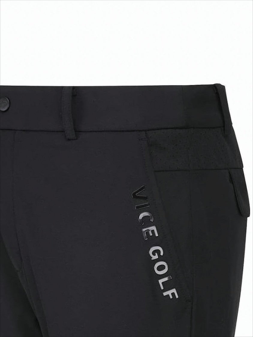 Vice Golf Tailored Black Straight Pants With Versatile Design