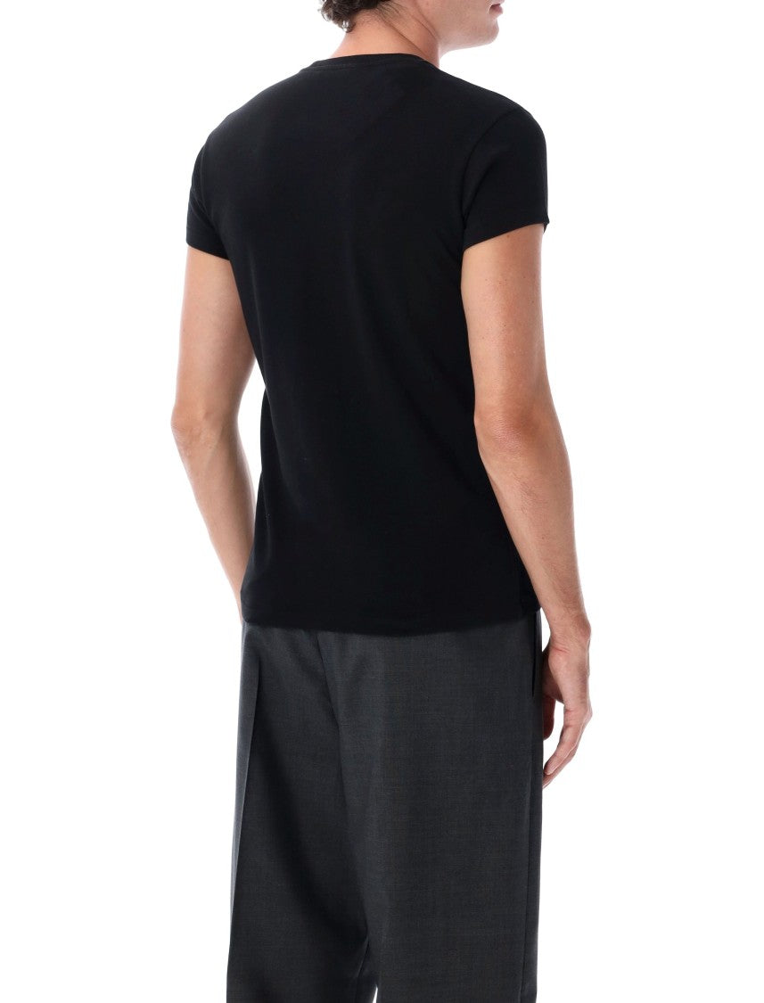 Tom Ford Black Short-Sleeve Crewneck Cotton T-Shirt