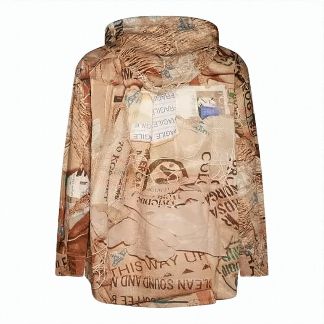 Vivienne Westwood Hooded Activewear Top With Textured Graphic Print
