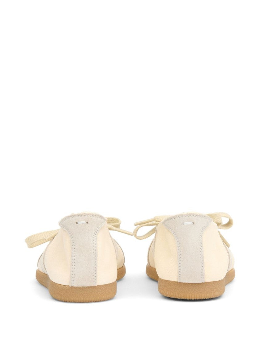 Maison Margiela Rounded Toe Suede Smooth Sneakers