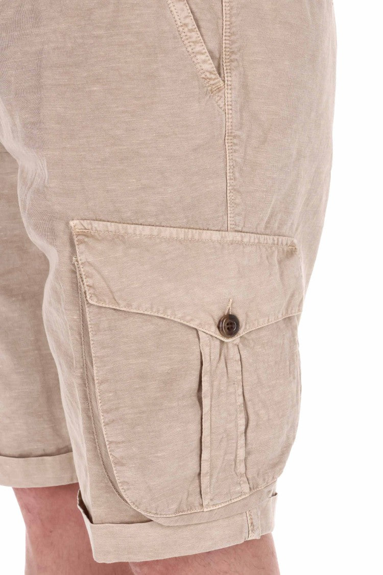 Myths Zeus Cotton-Lino Cargo Shorts