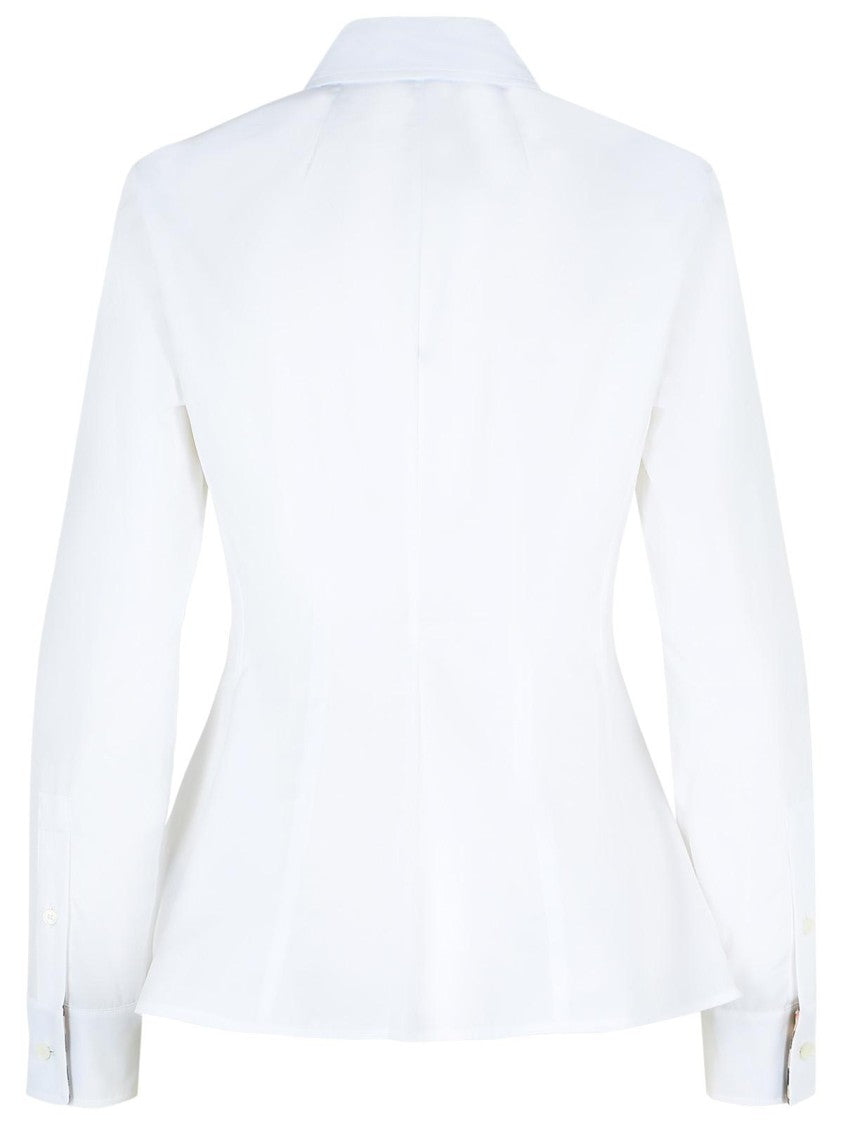 Burberry 'Eliza' White Cotton Poplin Shirt