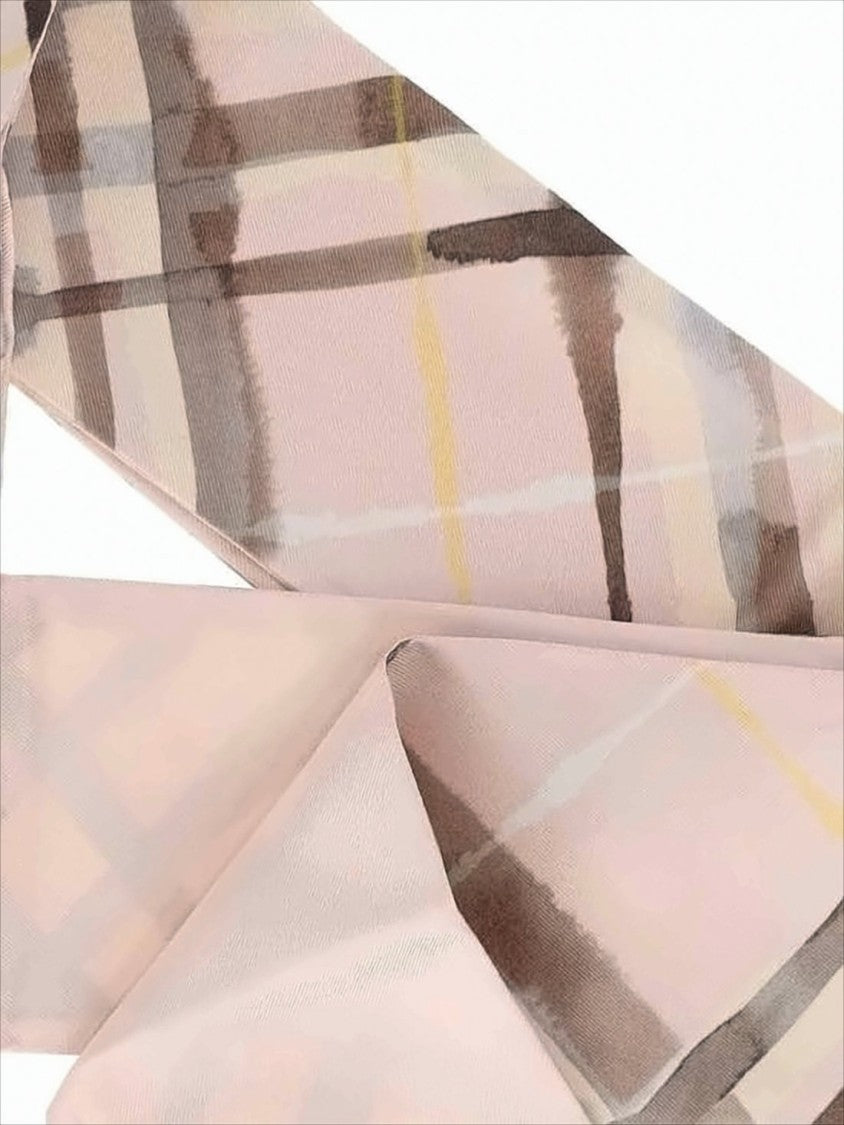 Burberry Pastel Pink Silk Scarf