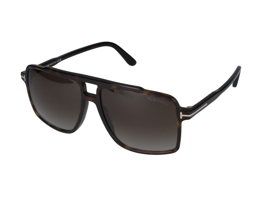 Tom Ford Tortoiseshell Oversized Square Frame Sunglasses