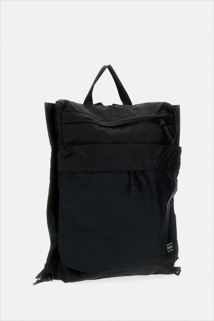 Porter Black Nylon Backpack With Multi-Compartment Design