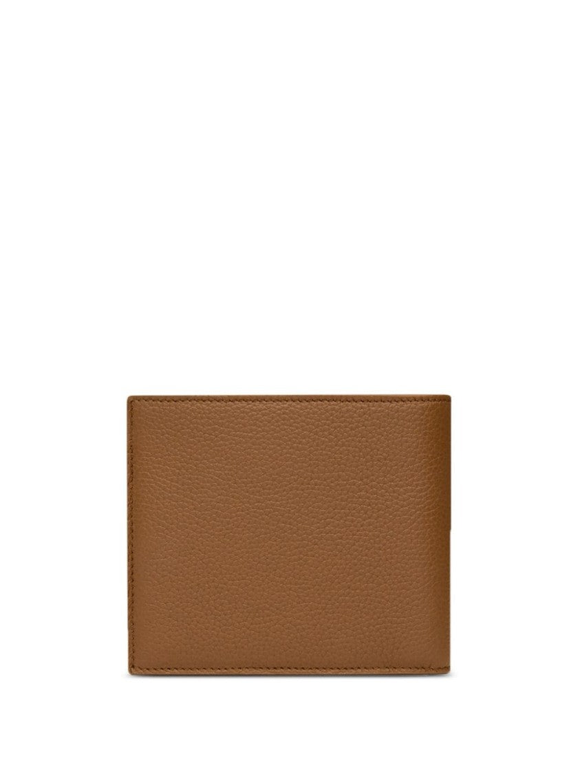 Saint Laurent Beige Calf Leather Wallet And Card Holder