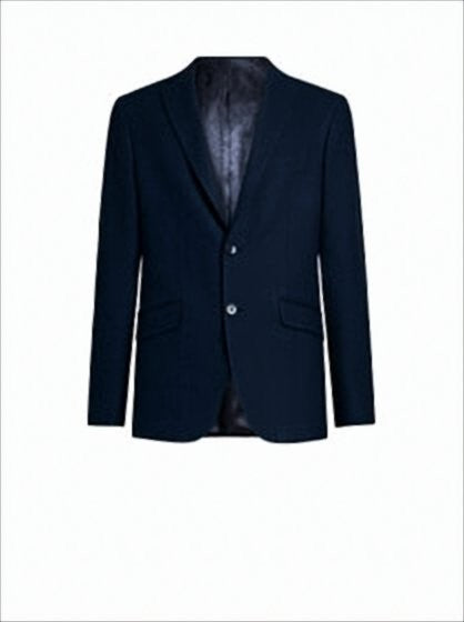 Etro Paisley-Lined Blue Jersey Jacket With Single-Button Closure