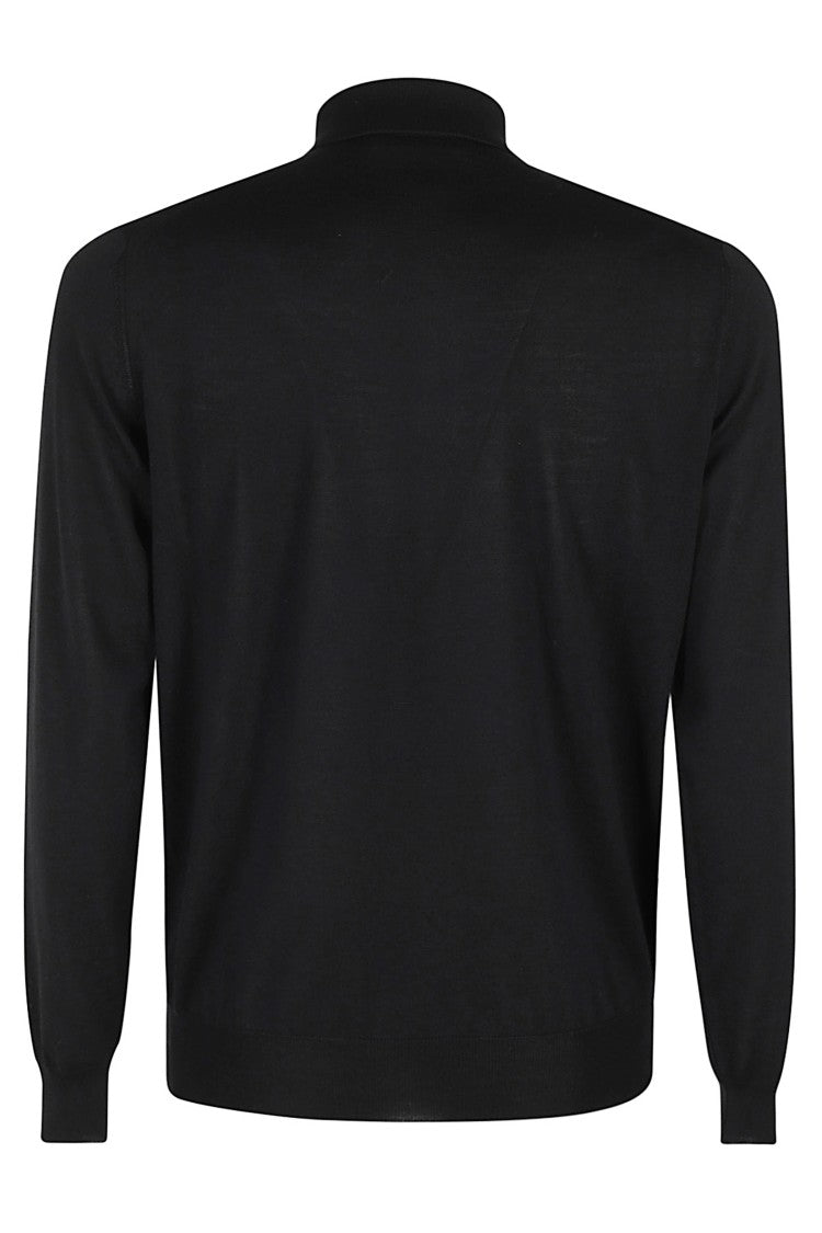 Filippo De Laurentiis Long-Sleeve Polo Shirt In Fine Merino Wool
