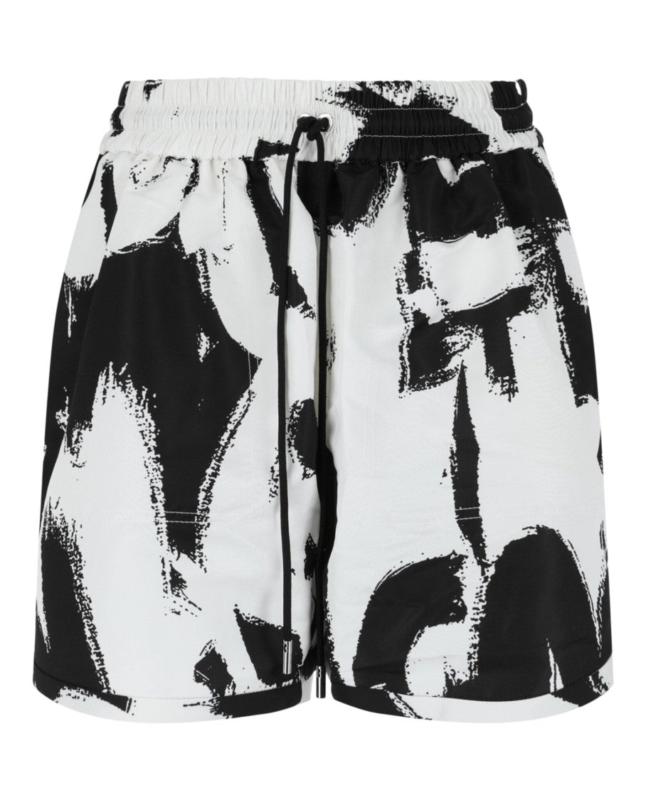 Alexander Mcqueen Graffiti Print Shorts