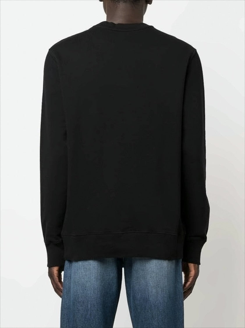 Golden Goose Minimalist Black Long-Sleeve Sweatshirt With Subtle Star Emblem