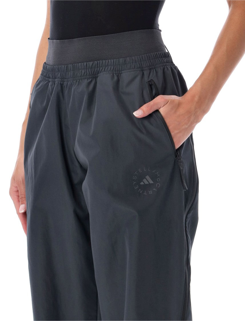 Adidas By Stella Mccartney High-Waisted Mesh Insert Trackpants