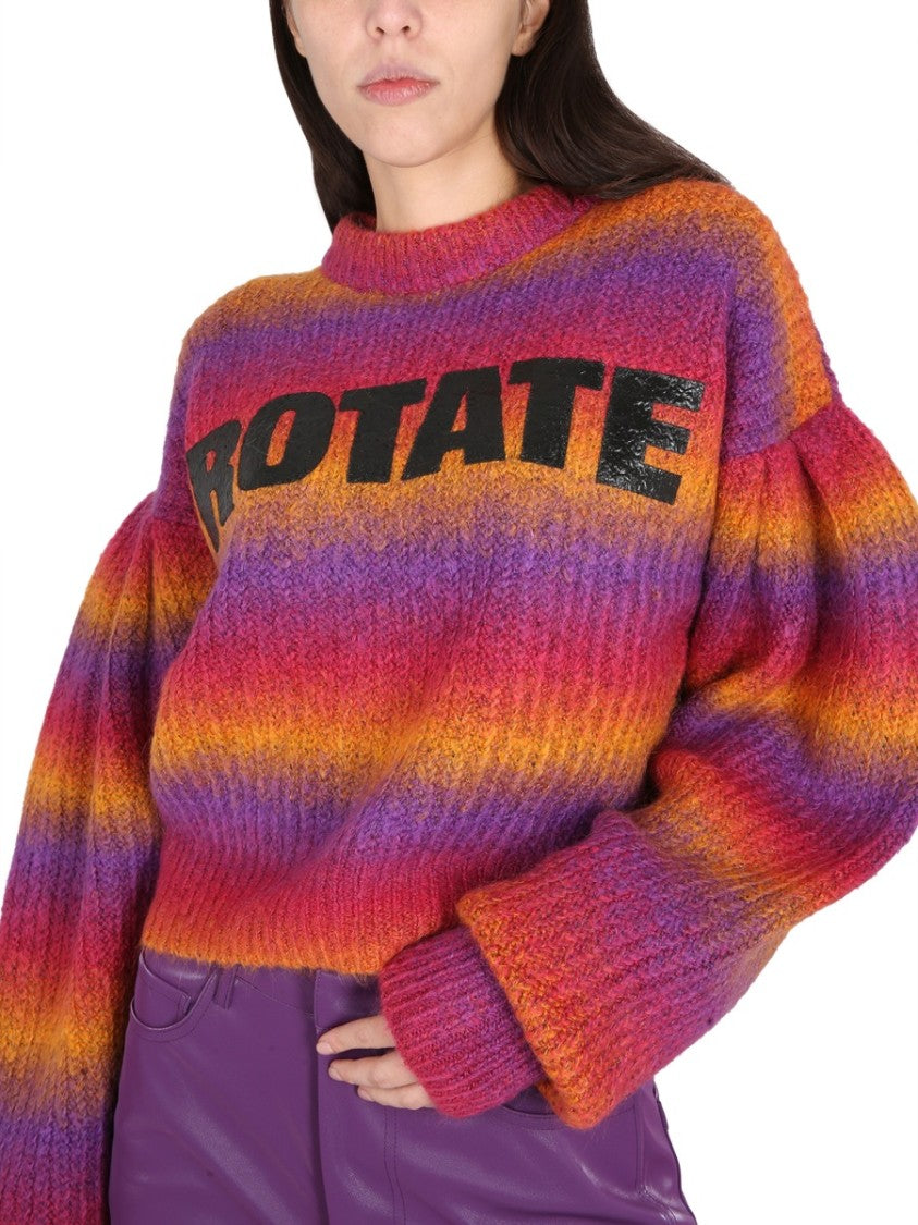 Rotate Bold Logo Inlay Crewneck Sweater