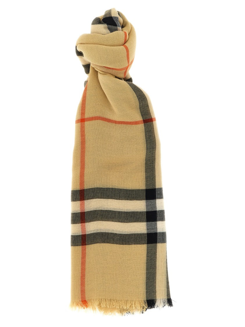 Burberry Check Wool Scarf