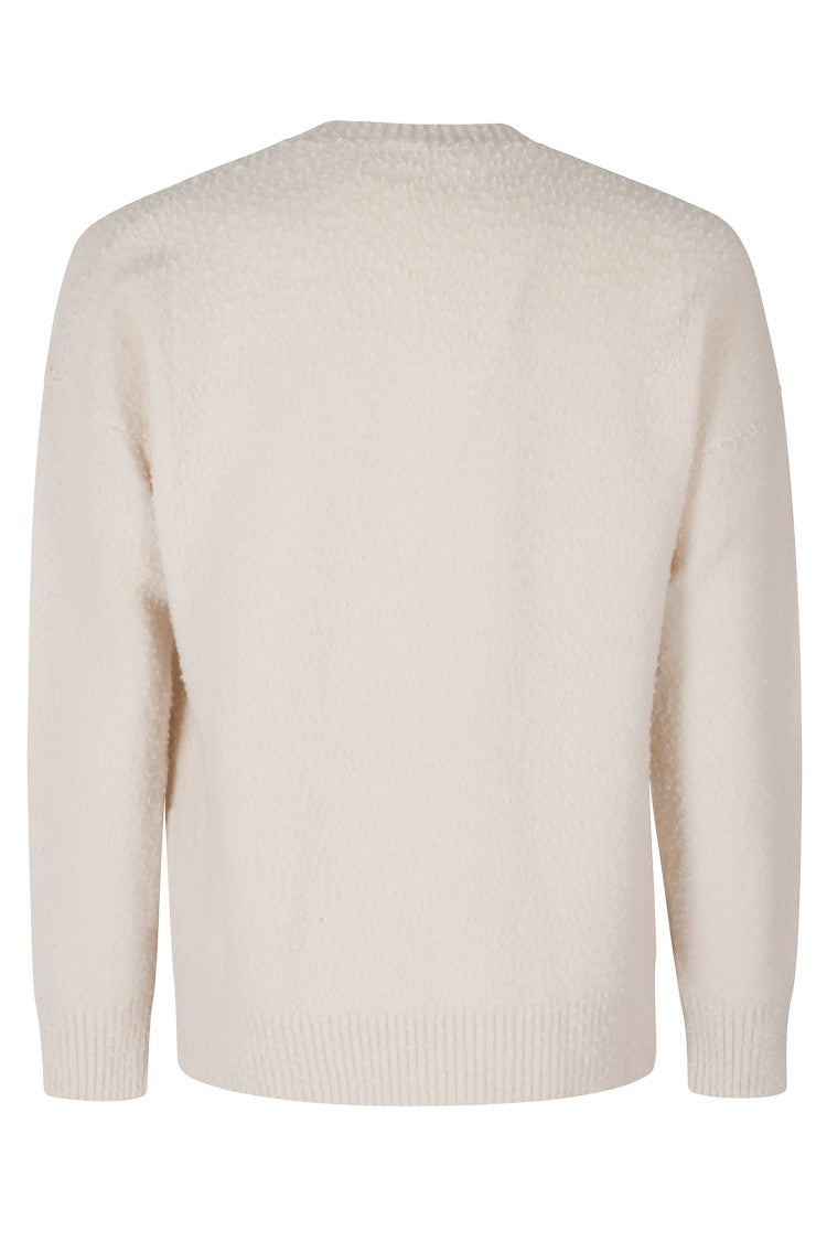 Roberto Collina Crew Neck Knit Pullover In Casentino Fabric