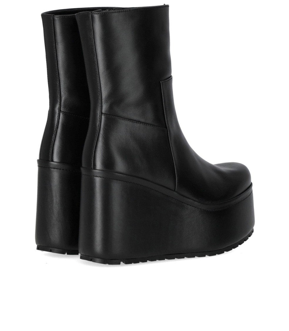 Paloma Barceló Barta Black Wedge Ankle Boot With Platform Sole